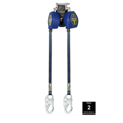 FallTech 6' FT-X Class 2 Twin Leg EdgeCore Leading Edge SRL - Steel Snap Hooks - 84106TP1