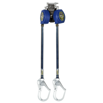 FallTech 6' FT-X Class 2 Twin Leg EdgeCore Leading Edge SRL - Steel Rebar Hooks - 84106TP3