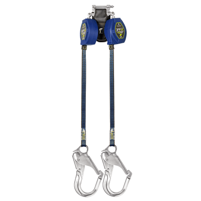 FallTech 6' FT-X Class 2 Twin Leg EdgeCore Leading Edge SRL - Aluminum Rebar Hooks - 84106TP5