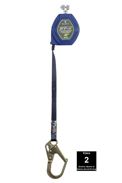 FallTech 8' FT-X EdgeCore Class 2 Leading Edge Personal SRL - Replacement-leg with Steel Mini Rebar Hooks - 84108RP0