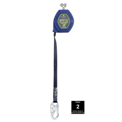 FallTech 8' FT-X EdgeCore Class 2 Leading Edge Personal SRL - Replacement-leg with Steel Snap Hooks - 84108RP1