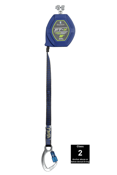 FallTech 8' FT-X EdgeCore Class 2 Leading Edge Personal SRL - Replacement-leg with Aluminum CE Carabiners - 84108RP6