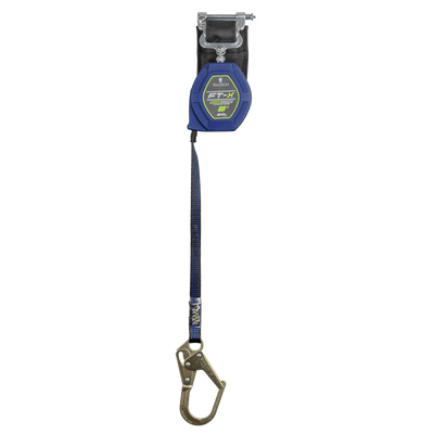 FallTech 8' FT-X Class 2 Single-leg EdgeCore Leading Edge SRL - Steel Mini Rebar Hook - 84108SP0