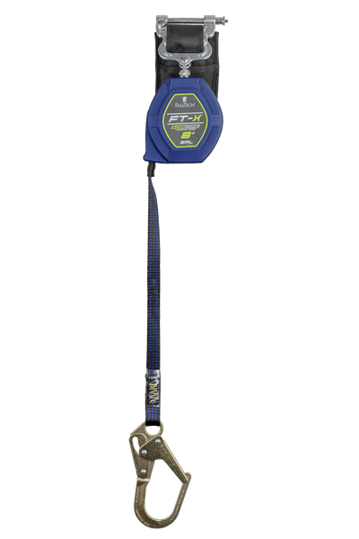 FallTech 8' FT-X Class 2 Single-leg EdgeCore Leading Edge SRL - Steel Mini Rebar Hook - 84108SP0