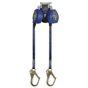 FallTech 8' FT-X Class 2 Twin Leg EdgeCore Leading Edge SRL - Steel Mini Rebar Hooks - 84108TP0