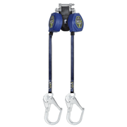FallTech 8' FT-X Class 2 Twin Leg EdgeCore Leading Edge SRL - Steel Rebar Hooks - 84108TP3