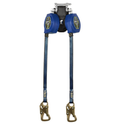 FallTech 8' FT-X Class 2 Twin Leg EdgeCore Leading Edge Tie-Back SRL - Steel Snap Hooks - 84108TP8S