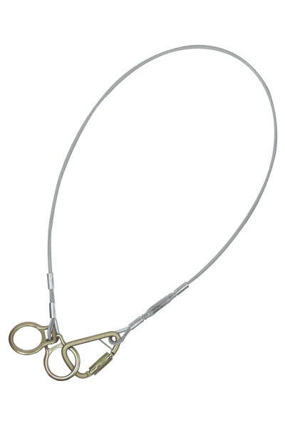FallTech 8' Cable Carabiner Sling Anchor with Galvanized Steel Cable - 84202D8FT