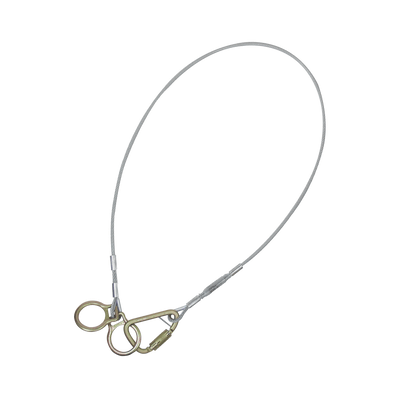 FallTech 6' Cable Carabiner Sling Anchor with Galvanized Steel Cable - 84202D