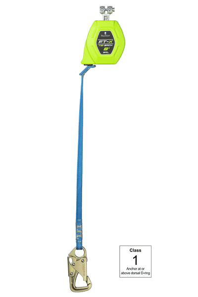 FallTech 8' FT-X Web Tie-Back Class 1 Personal SRL - Replacement-leg with Steel 5k Snap Hook - 84308RP8S
