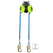 FallTech 8' FT-X Class 1 Twin-leg Tie-Back SRL - Steel Snap Hook - 84308TP8S