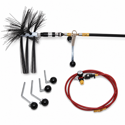 Nikro Commercial Pneumatic Rotary Brush System w/Guide - 860270