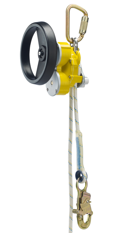 3M DBI-SALA Rollgliss R550 Rescue and Descent Device System with Rescue Wheel - Yellow - 50 ft. (15 m) - 3327050