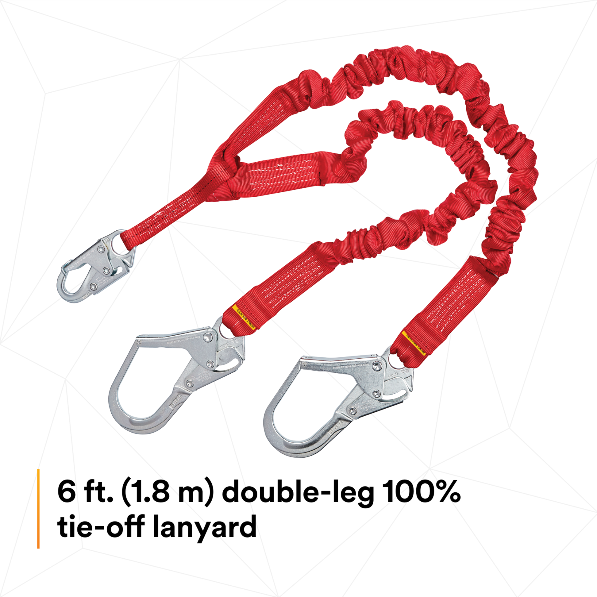3M Protecta Pro Stretch 100% Tie-Off Shock Absorbing Lanyard - 1340161