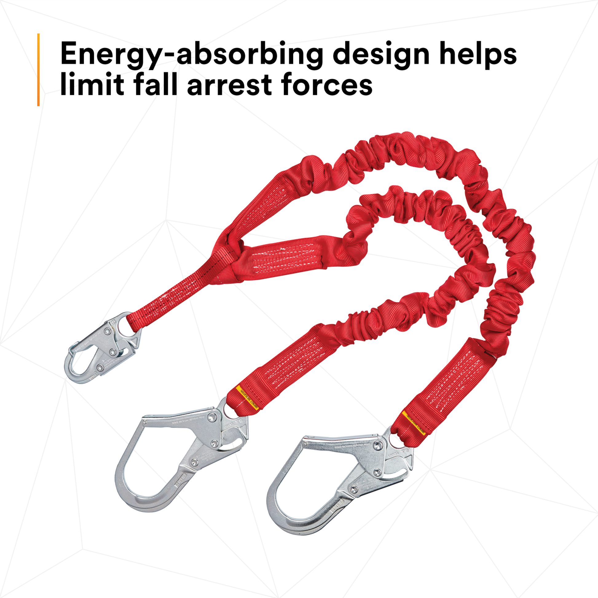 3M Protecta Pro Stretch 100% Tie-Off Shock Absorbing Lanyard - 1340161