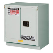 Justrite Under Fume Hood Solvent/Flammable Liquid Safety Cabinet - Cap. 19 Gal. - 1 Shelf - 2 S/C Doors - Light Neutral - 883027