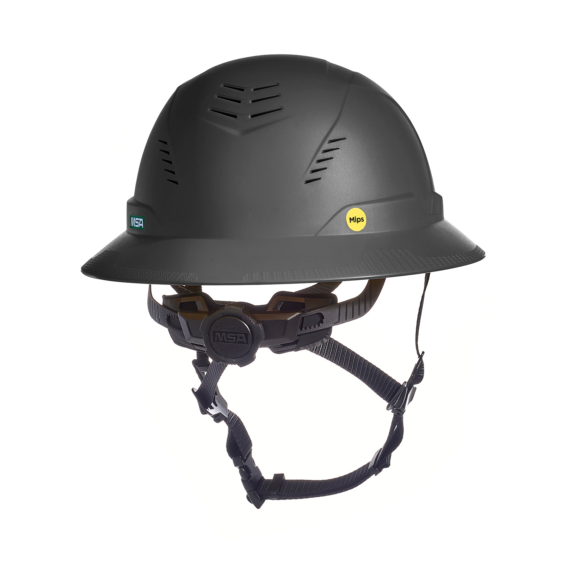 MSA V-Gard H2 Full Brim - Type II Class C - Mips - Safety Helmet - Vented - Black - 10250606