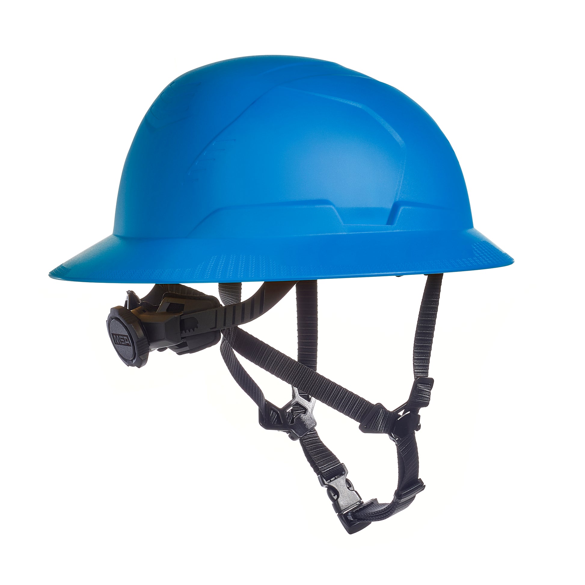 MSA V-Gard H2 Full Brim - Type II Class E Safety Helmet - Non-Vented - Blue - 10250596