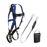 FallTech Harness and Lanyard 3-pc Kit Including Small Storage Bag (7016 8256 5005P) - 9000FW