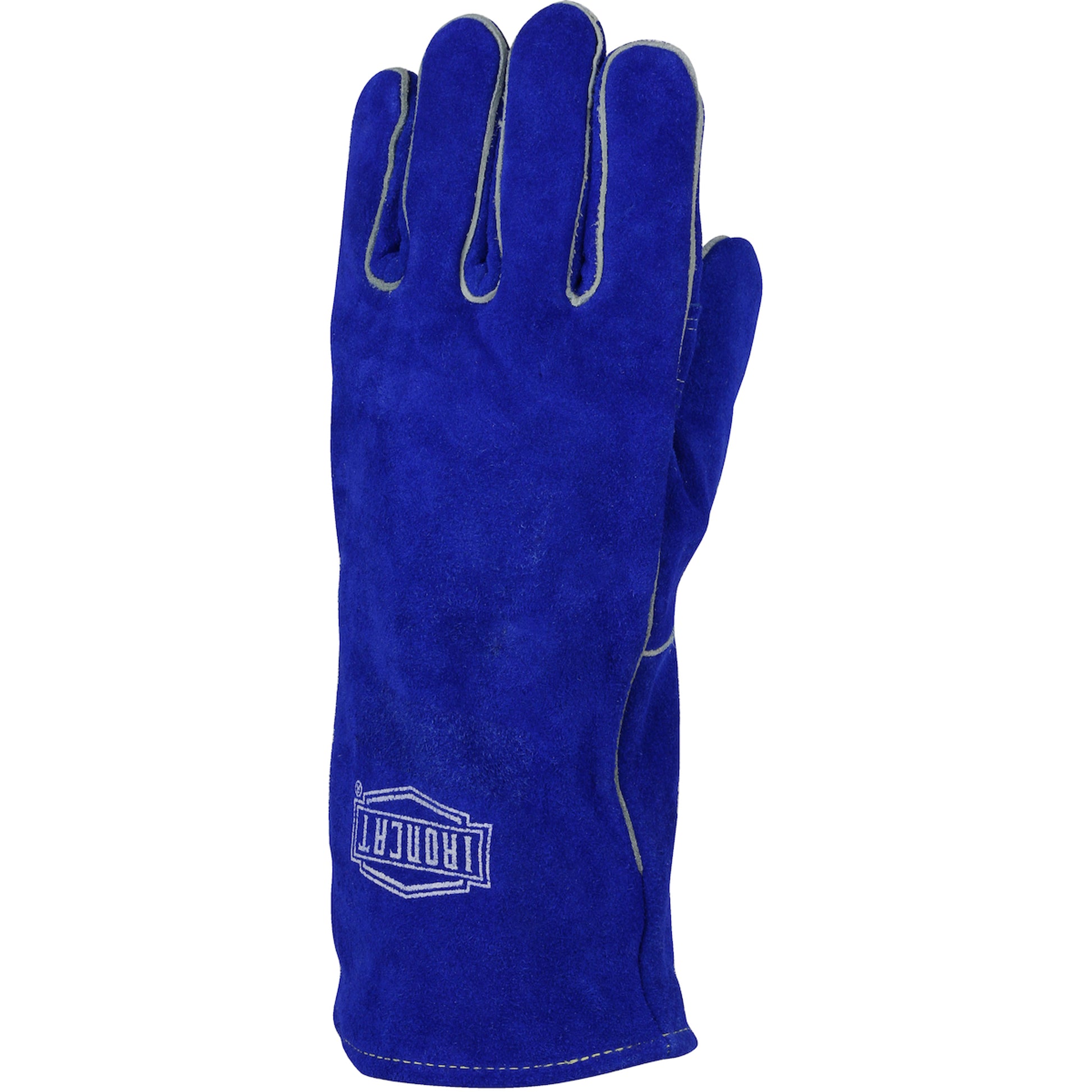 Ironcat Shoulder Split Cowhide Leather Welder's Glove w/Cotton Foam Liner  & DuPont Kevlar Stitching - Left H& Only - Blue - 24/EA - 330-WC9041/LHO