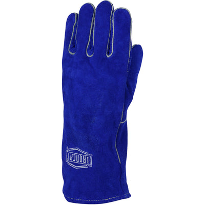 Ironcat Shoulder Split Cowhide Leather Welder's Glove w/Cotton Foam Liner & DuPont Kevlar Stitching - Left H& Only - Blue - 24/EA - 330-WC9041/LHO