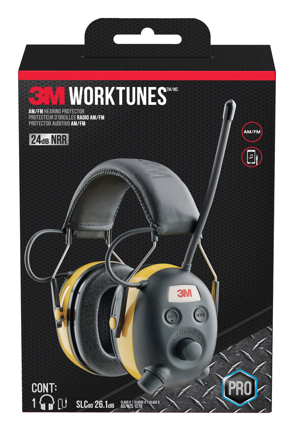 3M Worktunes AM/FM Hearing Protector - 90541H1-DC-PS
