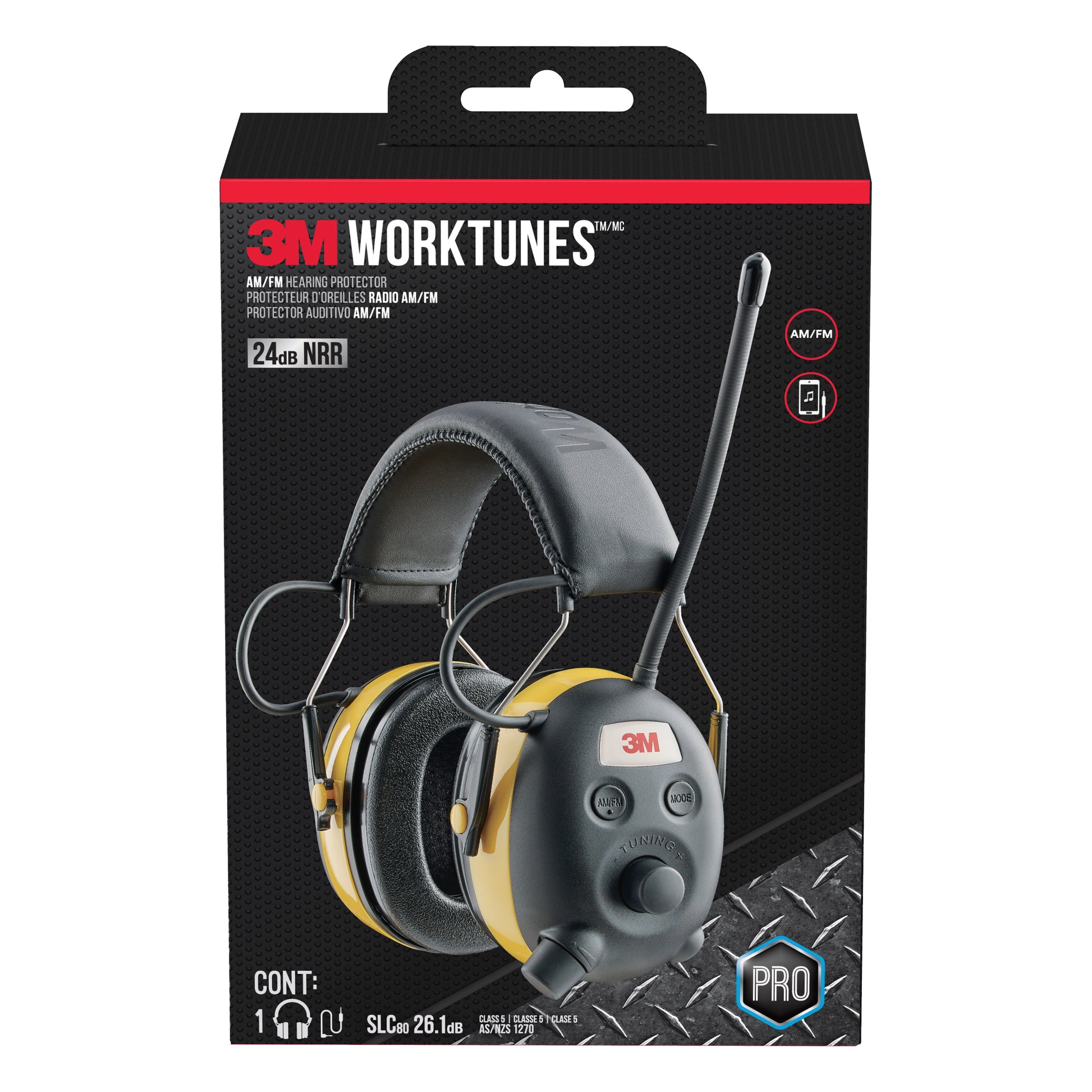 3M Worktunes AM/FM Hearing Protector - 90541H1-DC-PS