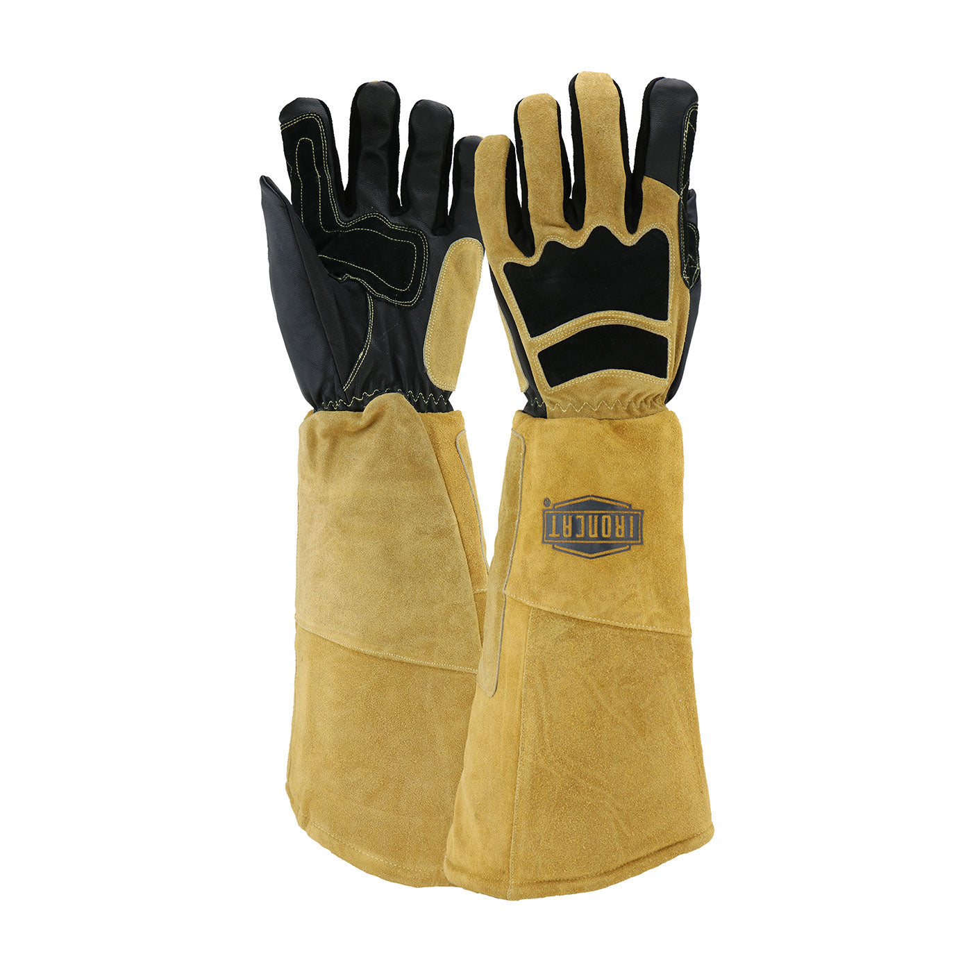 Ironcat Premium Grade Top Grain Goatskin Welder's Glove w/Cotton/Foam Lining & Climax Aerogel Insulation - 20" Length - Tan - 1/PR - 9070