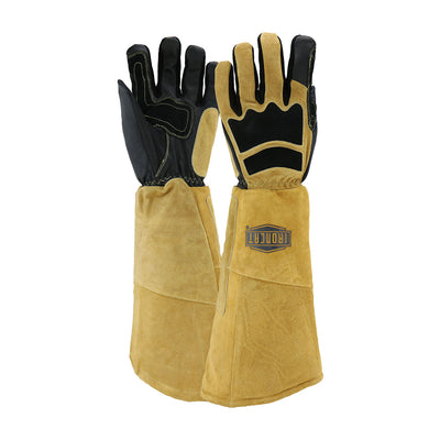 Ironcat Premium Grade Top Grain Goatskin Welder's Glove w/Cotton/Foam Lining & Climax Aerogel Insulation - 20" Length - Tan - 1/PR - 9070