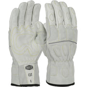 Ironcat Top Grain Buffalo Welding Utility Glove w/DuPont Kevlar Cut Liner & Foam Padded Impact Protection - Gray - 12/PR - 9076