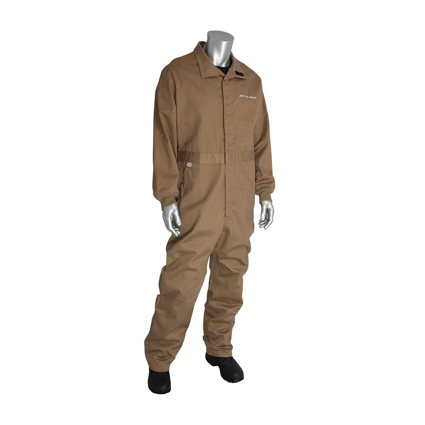 PIP Arc Clothing AR/FR Dual Certified Coverall w/Insect Repellant - 8 Cal/cm2 - Tan - 1/EA - 9100-2110D