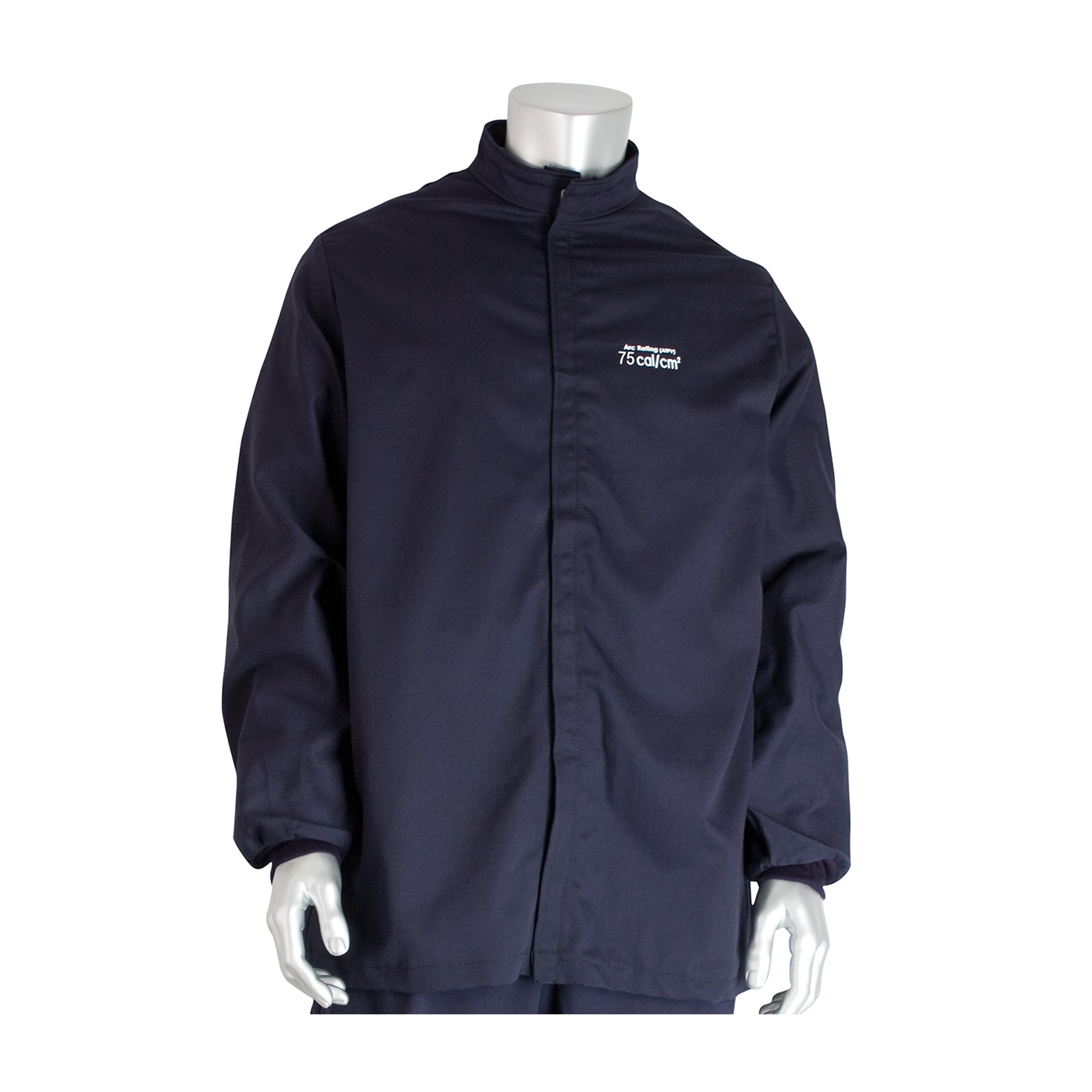 PIP Arc Clothing AR/FR Jacket - 75 Cal/cm2 - Navy - 1/EA - 9100-75000