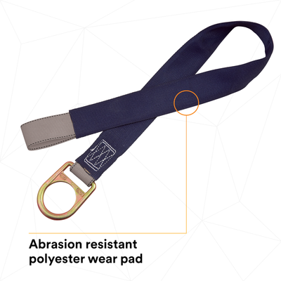 3M DBI-SALA Pass-Thru Web Concrete Strap Anchor with D-Ring - Polyester - 3.5 ft - 2100050