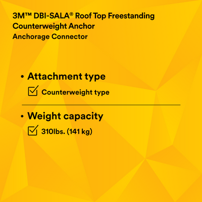 3M DBI-SALA Roof Top Freestanding Counterweight Anchor - 2100185