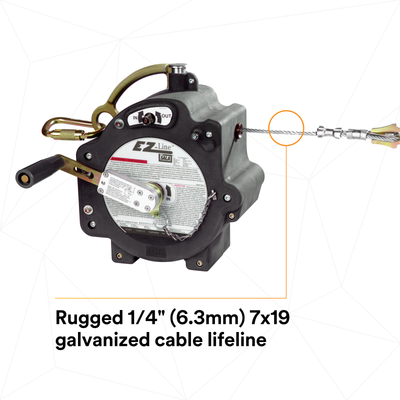 3M DBI-SALA EZ-Line Retractable Horizontal Lifeline System - 7605060