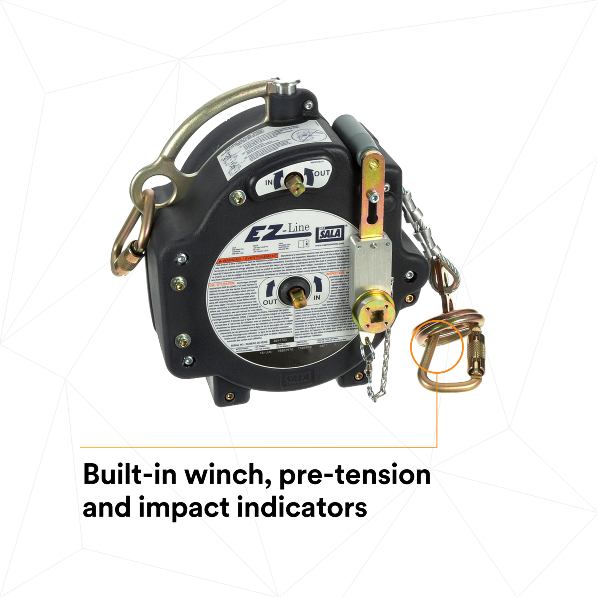 3M DBI-SALA EZ-Line Retractable Horizontal Lifeline System - 7605060