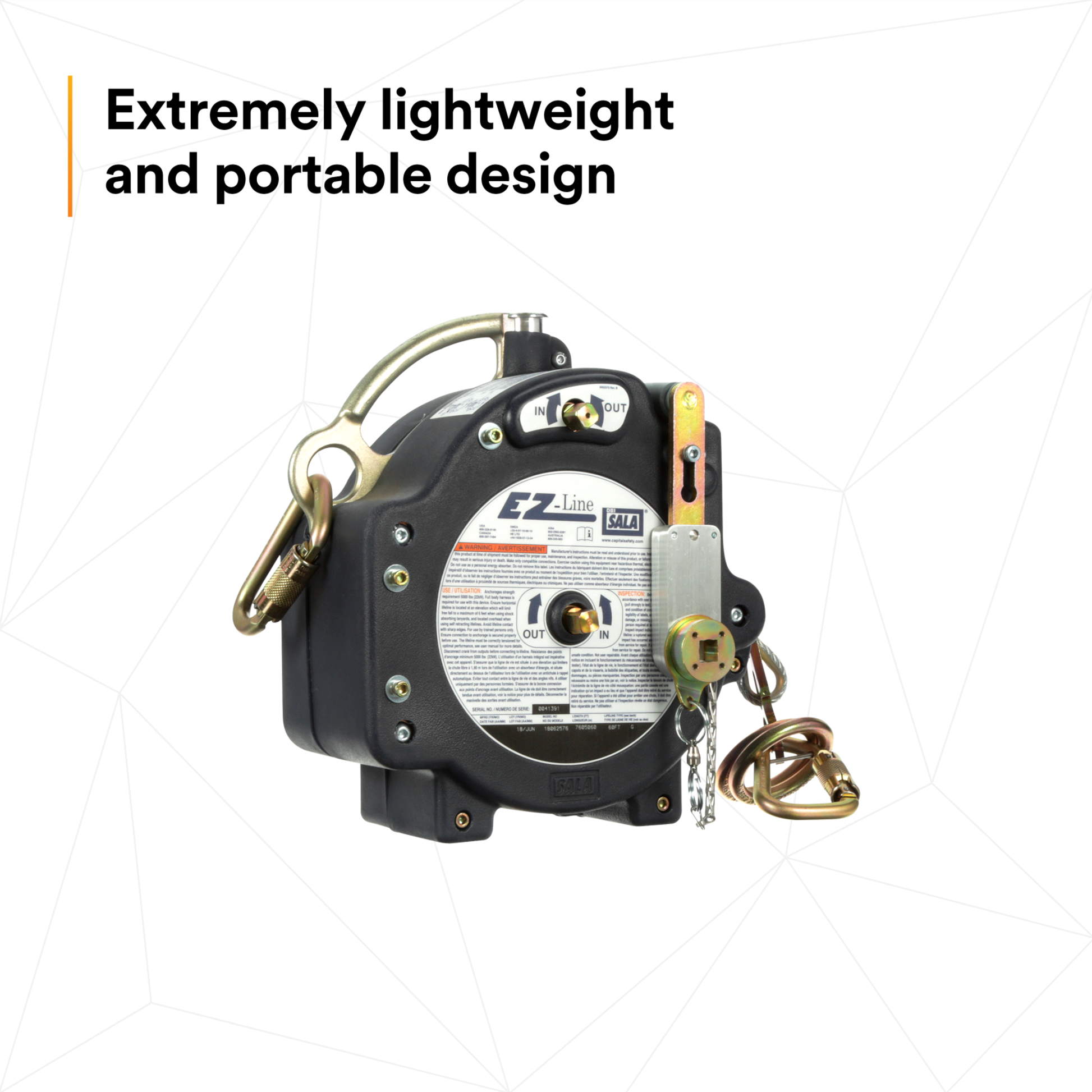3M DBI-SALA EZ-Line Retractable Horizontal Lifeline System - 7605060
