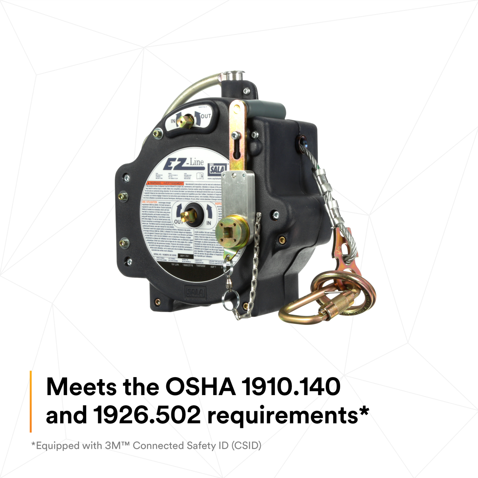 3M DBI-SALA EZ-Line Retractable Horizontal Lifeline System - 7605060