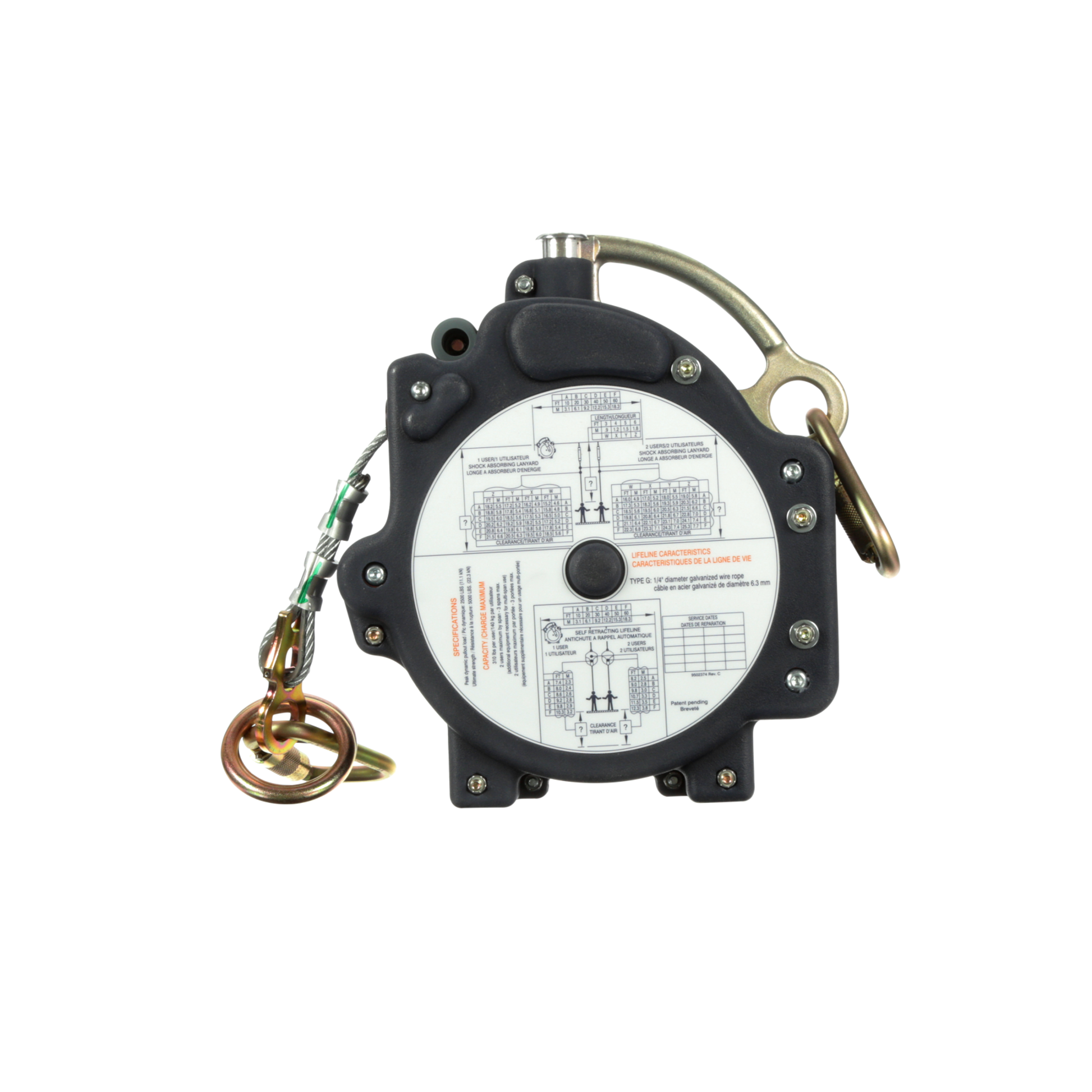 3M DBI-SALA EZ-Line Retractable Horizontal Lifeline System - 7605060