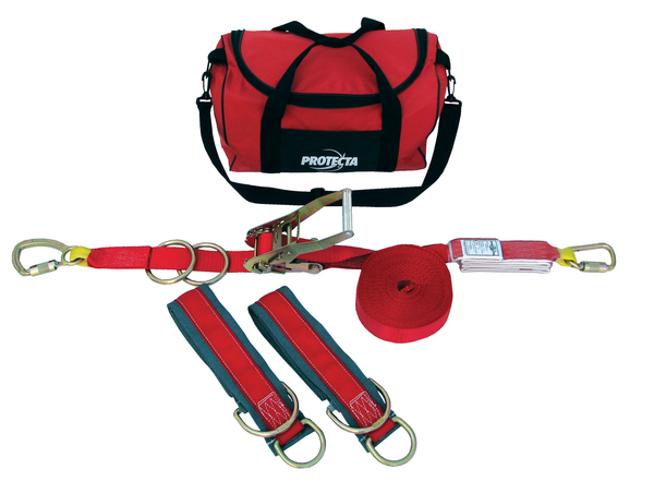 3M Protecta Temporary Horizontal Lifeline System with Anchors - Web - 60 ft - 1200101