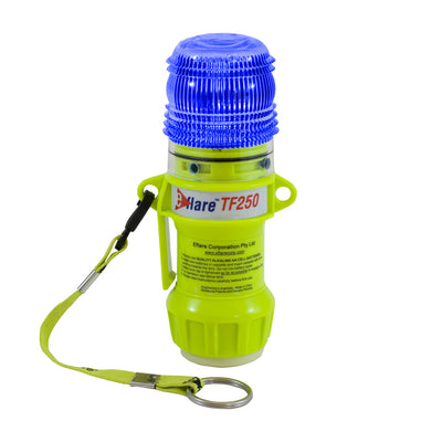 Eflare 6" Safety & Emergency Beacon w/Steady-On Worklight Magnetic Base - Flashing Blue - 1/EA - 440-PIP939-TF250-B-ASY