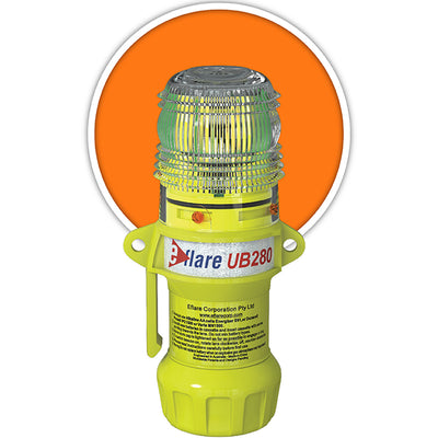 Eflare E-Flare Beacon 6" Safety & Emergency - Flashing / Steady-On Amber - 1/EA - 440-PIP-939-UB280-A