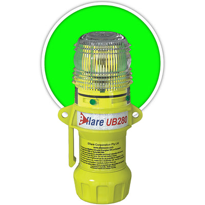Eflare E-Flare Beacon 6" Safety & Emergency - Flashing / Steady-On Green - 1/EA - 440-PIP-939-UB280-G