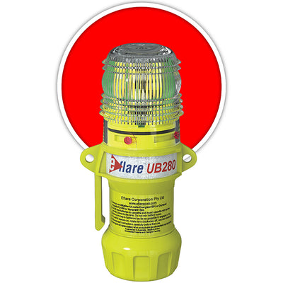 Eflare E-Flare Beacon 6" Safety & Emergency - Flashing / Steady-On Red - 1/EA - 440-PIP-939-UB280-R