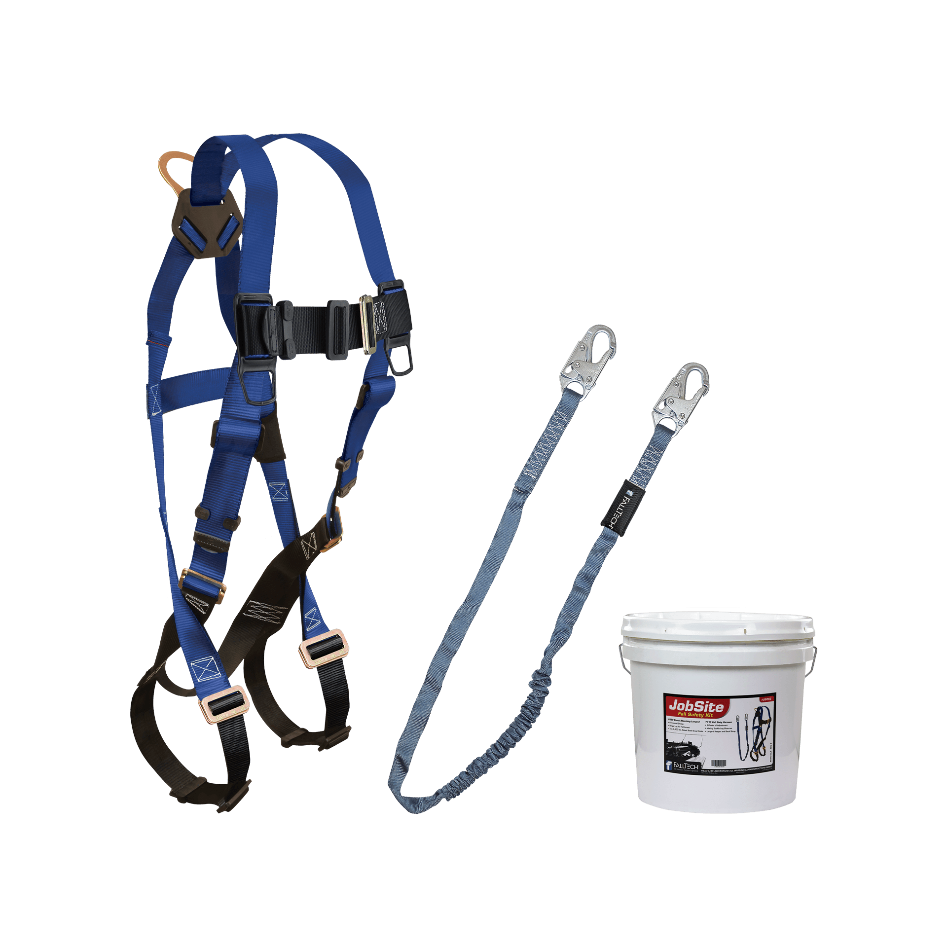FallTech Harness and Lanyard 2-pc Mini Bucket Kit (7015 8259 2 Gallon Bucket) - 9500Z