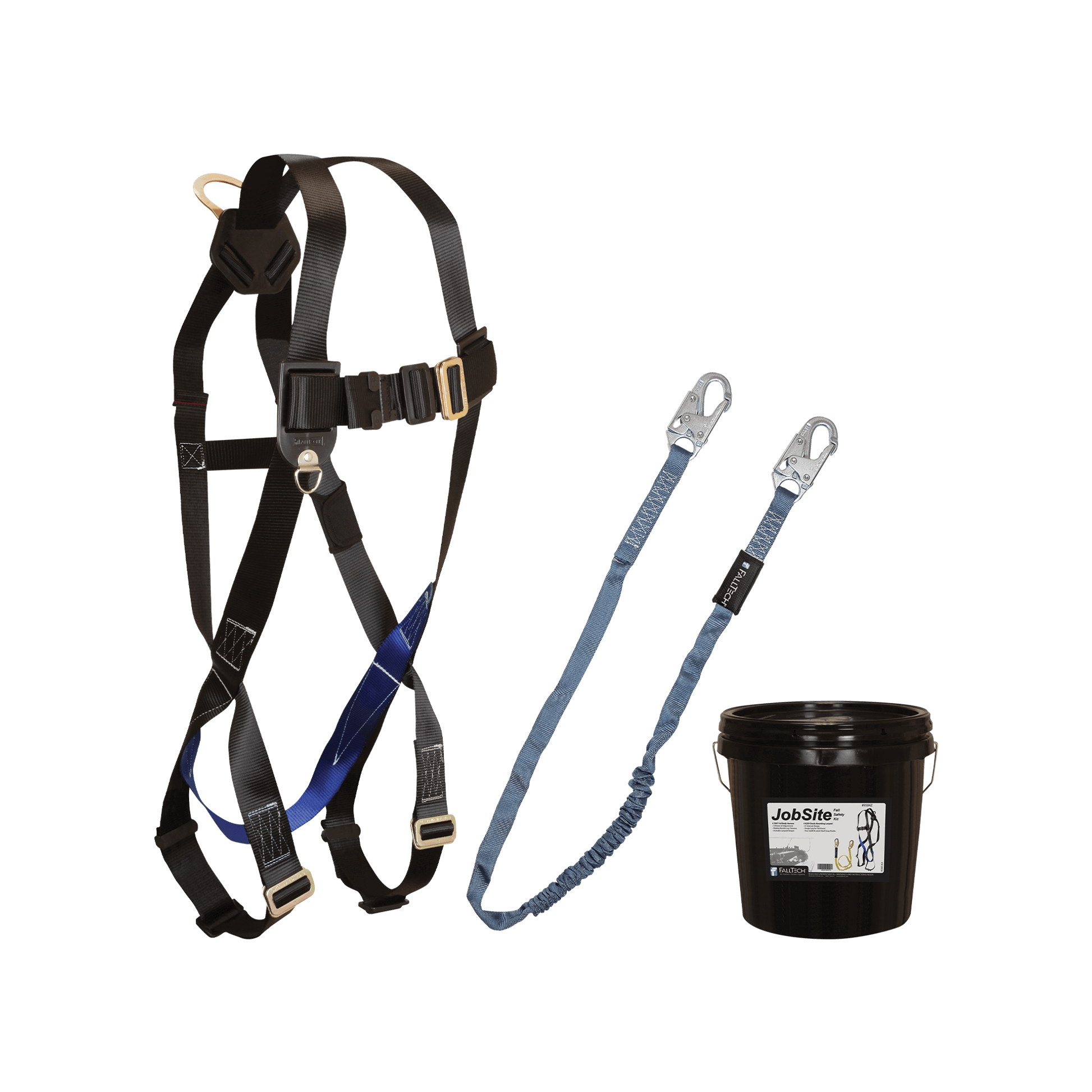 FallTech Harness and Lanyard 2-pc Mini Bucket Kit (7007 8259 1 Gallon Bucket) - 9504Z