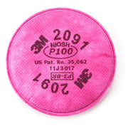 3M 2091 Particulate P100 Filter - Pair