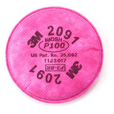3M 2091 Particulate P100 Filter - Pair