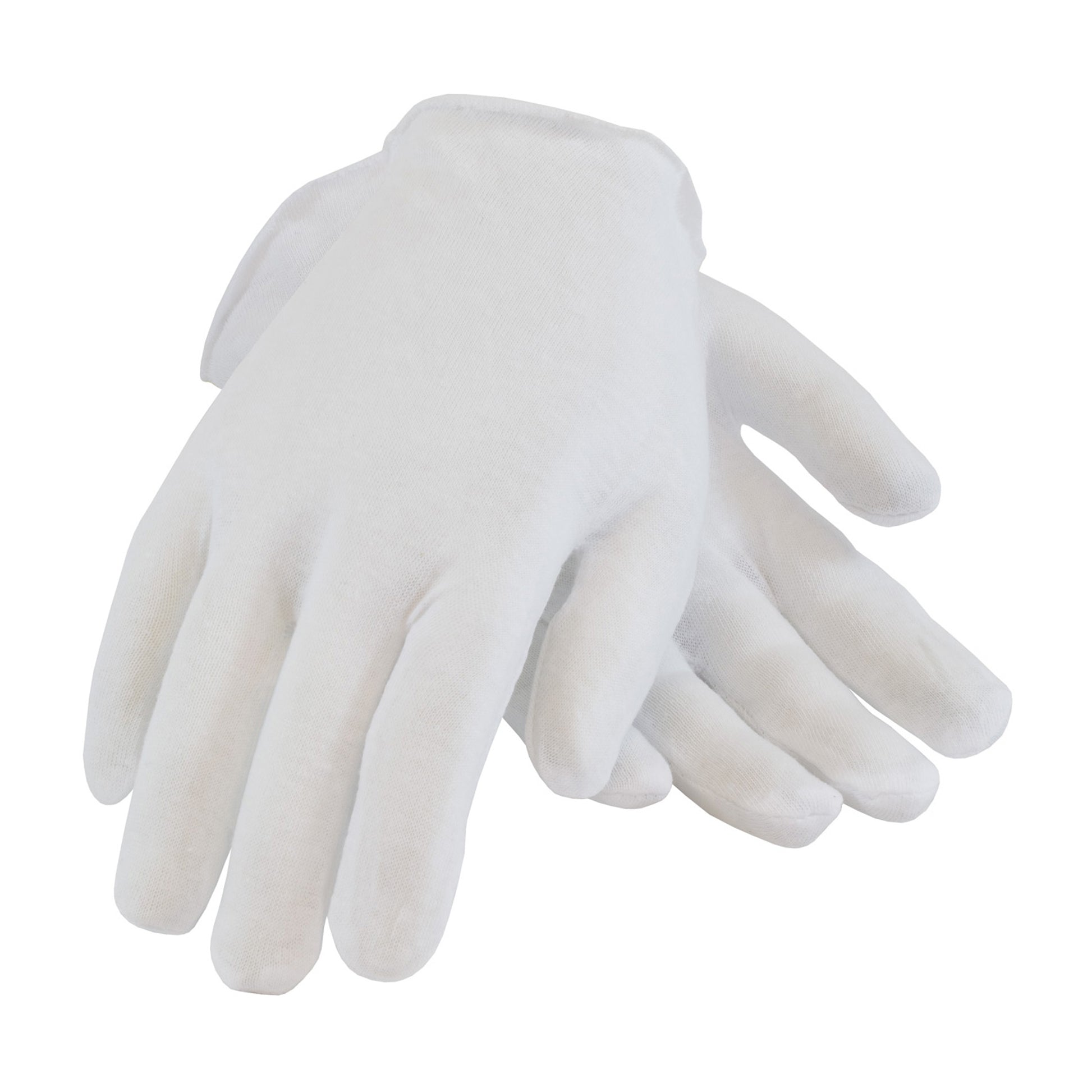 CleanTeam Premium Light Weight Cotton Lisle Inspection Glove w/Unhemmed Cuff - Men's - White - 1/DZ - 330-PIP97-500