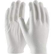CleanTeam Medium Weight Cotton Lisle Inspection Glove w/Unhemmed Cuff - Jumbo Size - White - 1/DZ - 330-PIP97-520J
